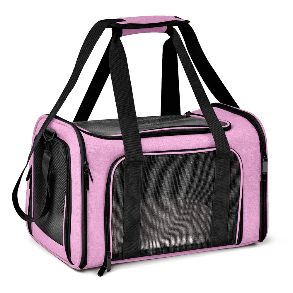 Sac de transport pour chien, modèle souple et latéral, Sac de voyage pour chien avec ouverture latérale