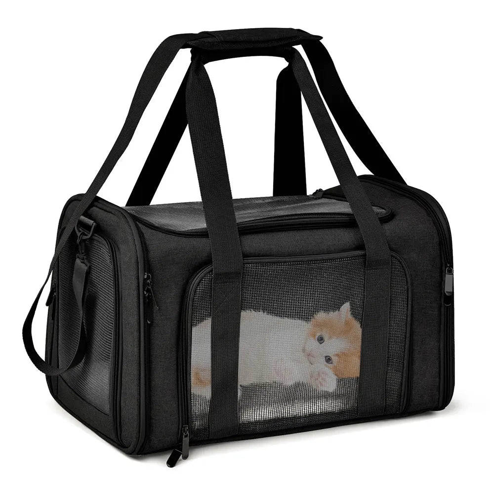 Sac de transport pour chien, modèle souple et latéral, Sac de voyage pour chien avec ouverture latérale