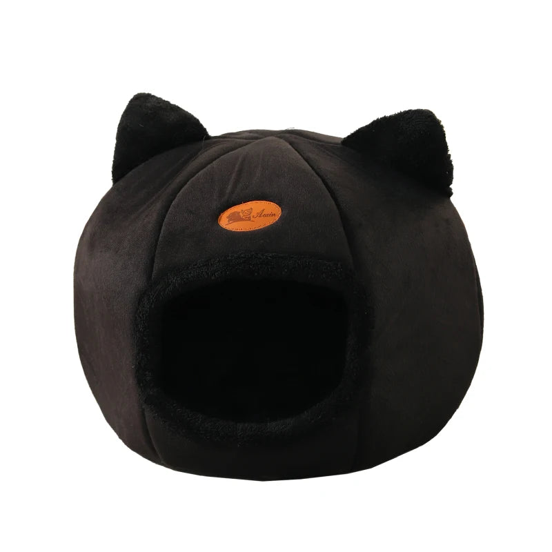 Lit en peluche pour chat, Lit de chat hiver, Coussin douillet chat