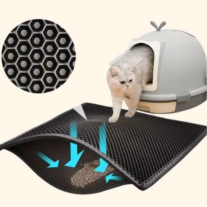 Tapis de litière pour chat, Tapis pour bac à litière, Tapis attrape-litière