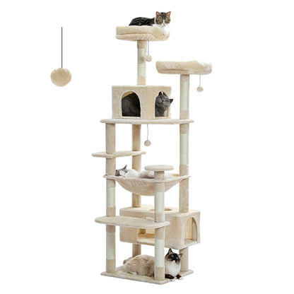 Arbre à chat, Aire de jeu pour chat, Plateau et poteaux pour chat