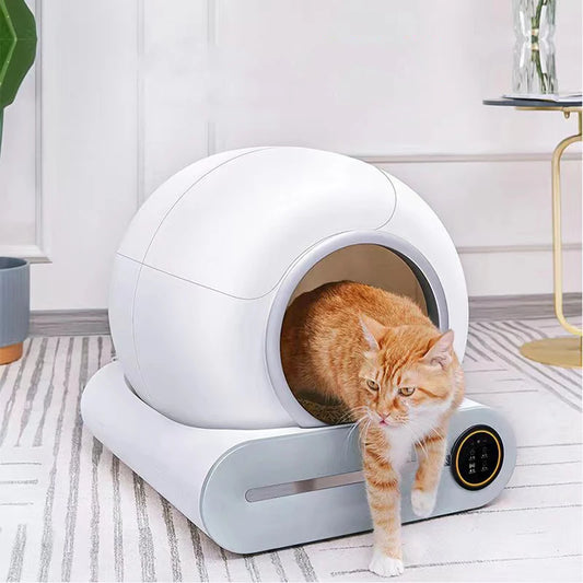 Bac à Litière Intelligent pour Chat, Litière automatique chat , bac à litière autonettoyant électrique