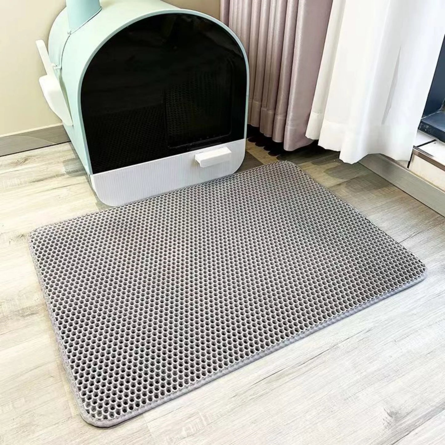 Tapis de litière pour chat, Tapis pour bac à litière, Tapis attrape-litière
