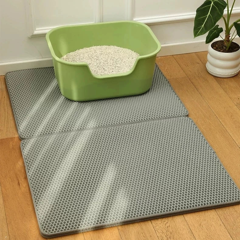 Tapis de litière pour chat, Tapis pour bac à litière, Tapis attrape-litière