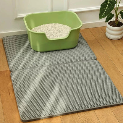 Tapis de litière pour chat, Tapis pour bac à litière, Tapis attrape-litière