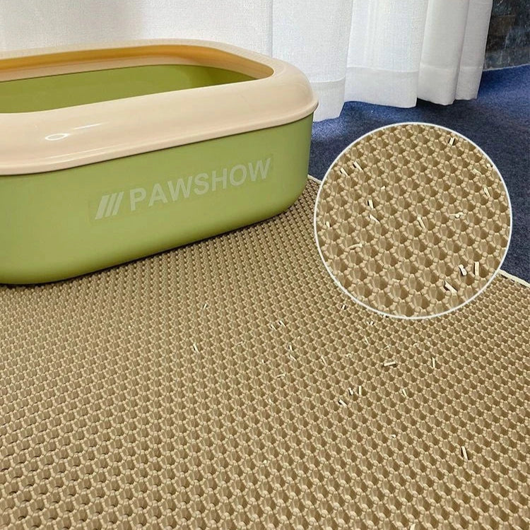 Tapis de litière pour chat, Tapis pour bac à litière, Tapis attrape-litière